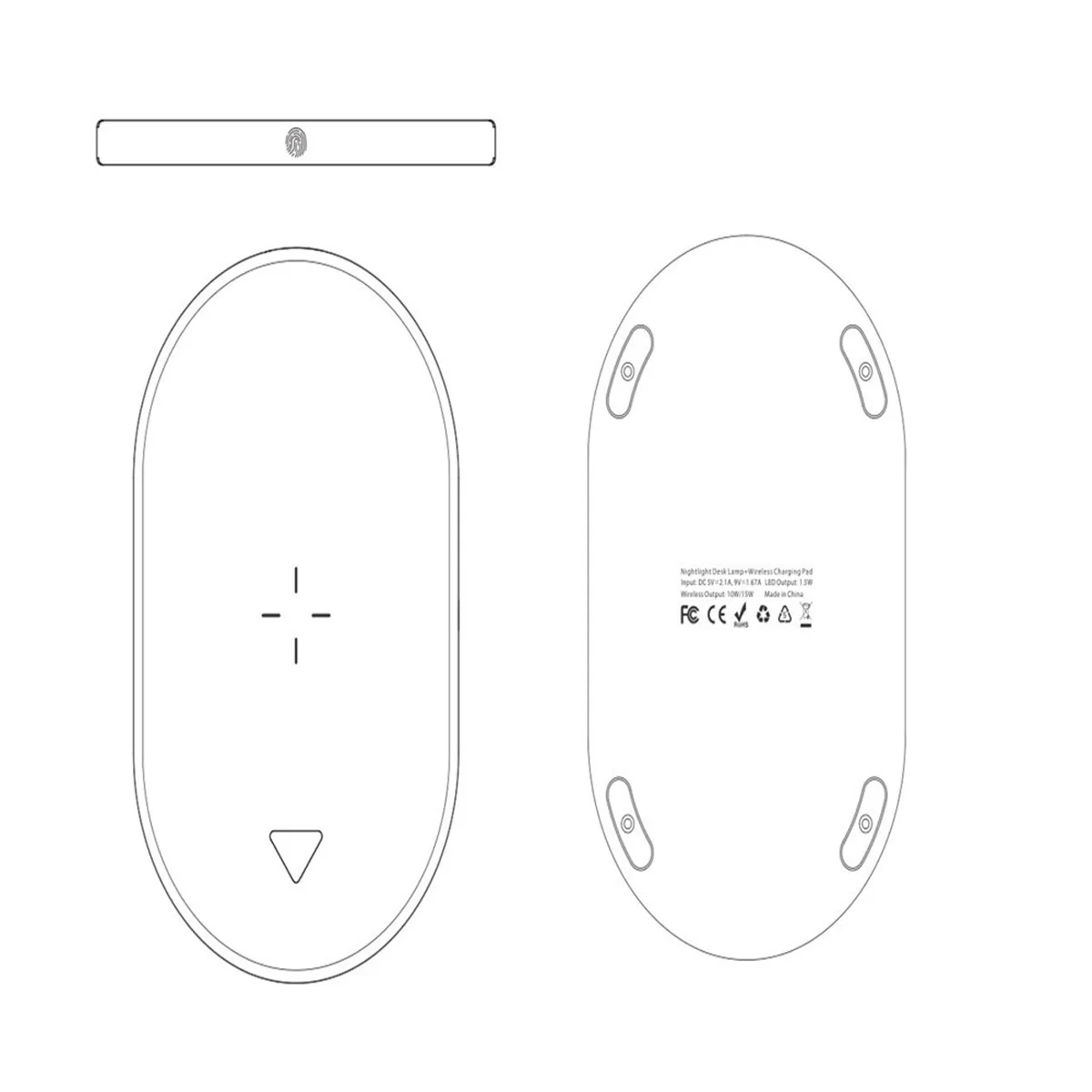 

15w fast charging mobile phone holder three in one wireless charging night light wireless charger for Apple 12ProMax