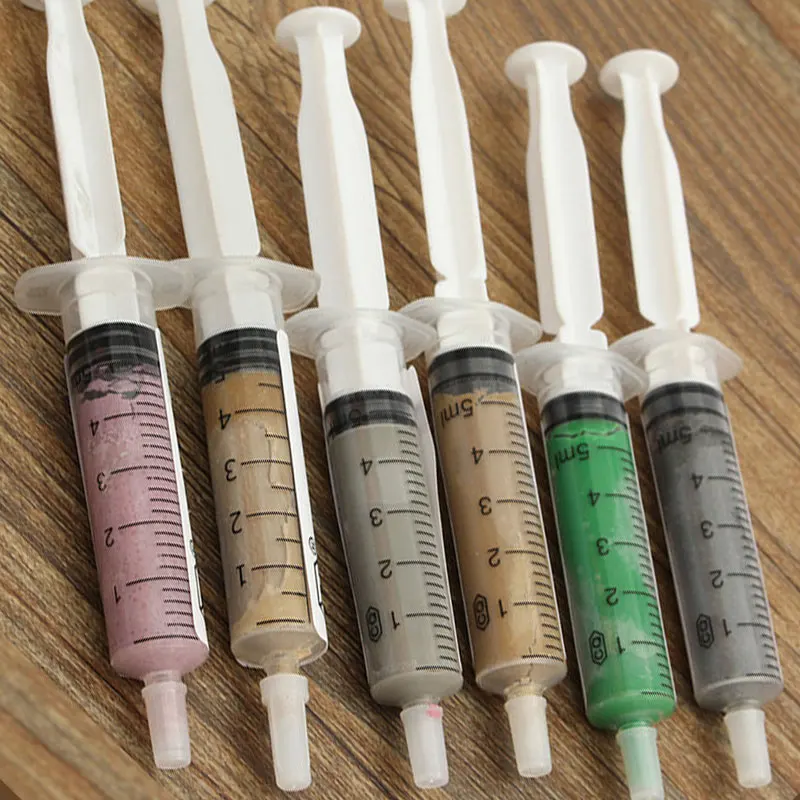 

6pcs 5g Diamond Lapping Paste Mood Polishing Tool Compound For Pre-Polish to Fine Lap Compound Syringes