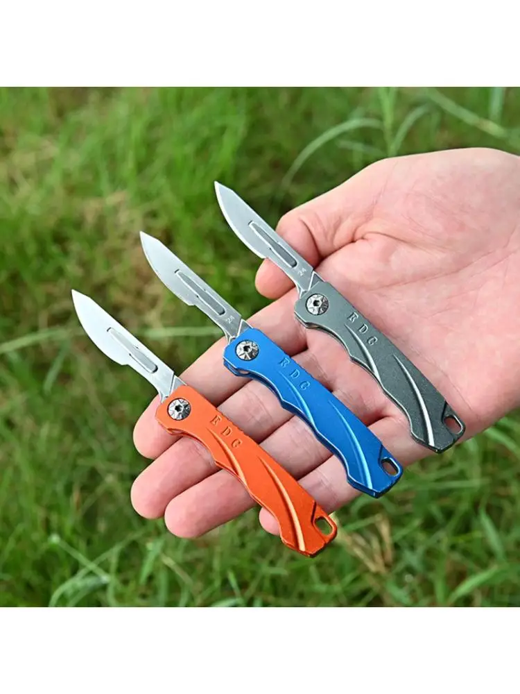 

Aluminum Alloy Folding Art Knife Outdoor EDC Tool Knife Emergency Scalpel Knife