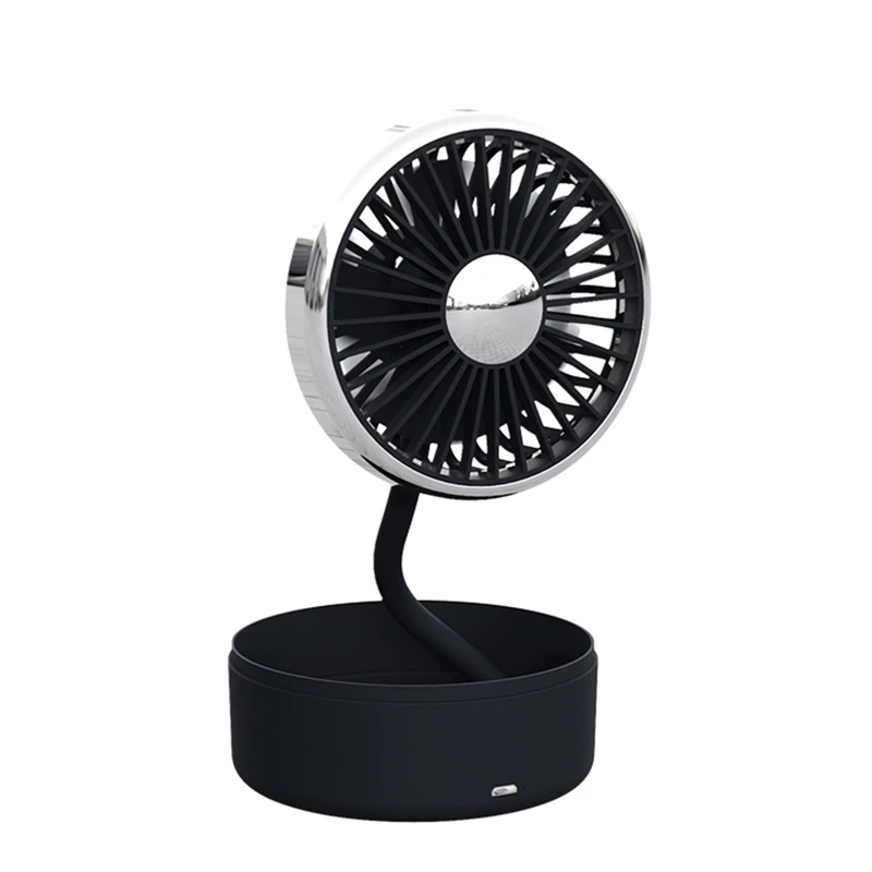 

Portable Car Fan Wireless USB Charging Small Fan Mini Fan Adjustable Angle Double Head car cooling fan car accessories