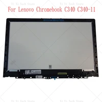 free shipping for lenovo chromebook c340 11 81ta laptop replacement lcd touch screen with bezel hd 1366x768
