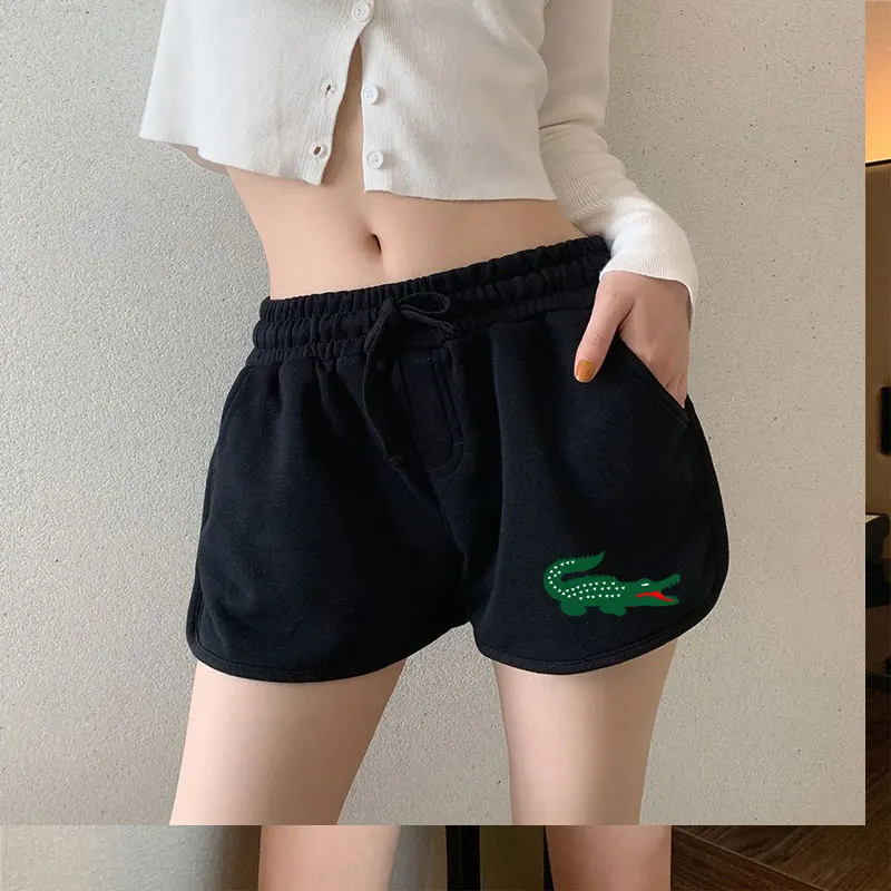 

Sports shorts women casual hot pants loose summer high waist a word wide legs