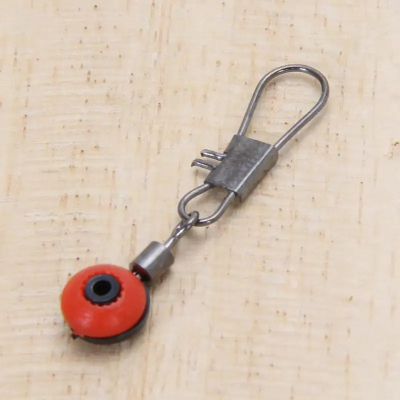 Практичные рыболовные снасти 60 шт./лот беговые ползунки Вертлюги с застежкой для