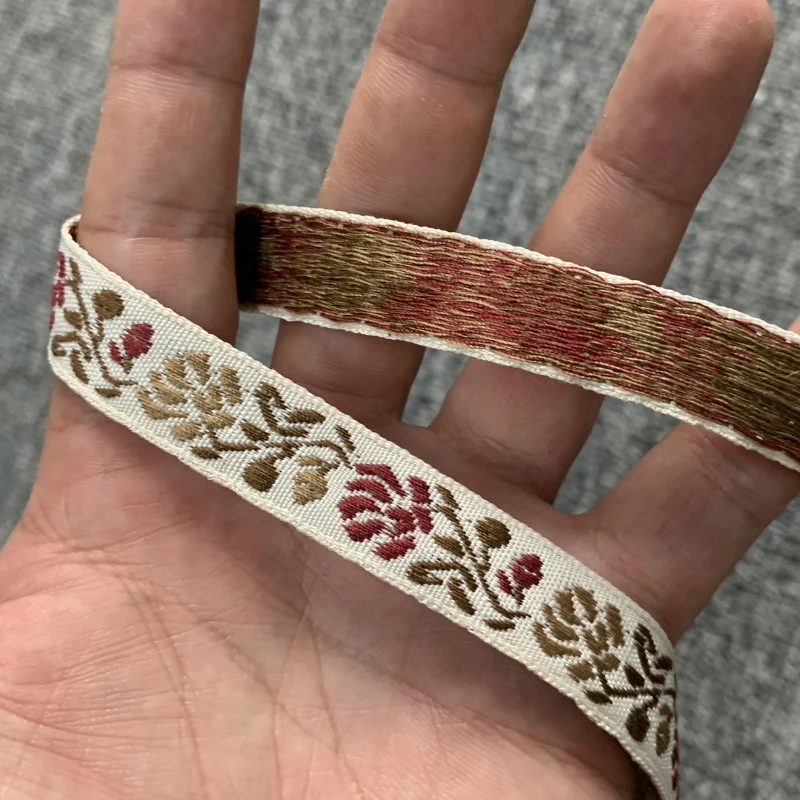 5 Ysrd 10MM-15MM Handmade Accessories DIY Polyester Woven Jacquard Ribbon With National Embroidery Trim | Дом и сад