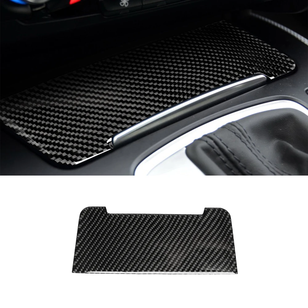 

for Audi Q5 2010-2018/ A4L A5 2009-2016 Storage Box Cigarette Lighter Decoration Cover Trim Decal Car Accessories Carbon Fiber