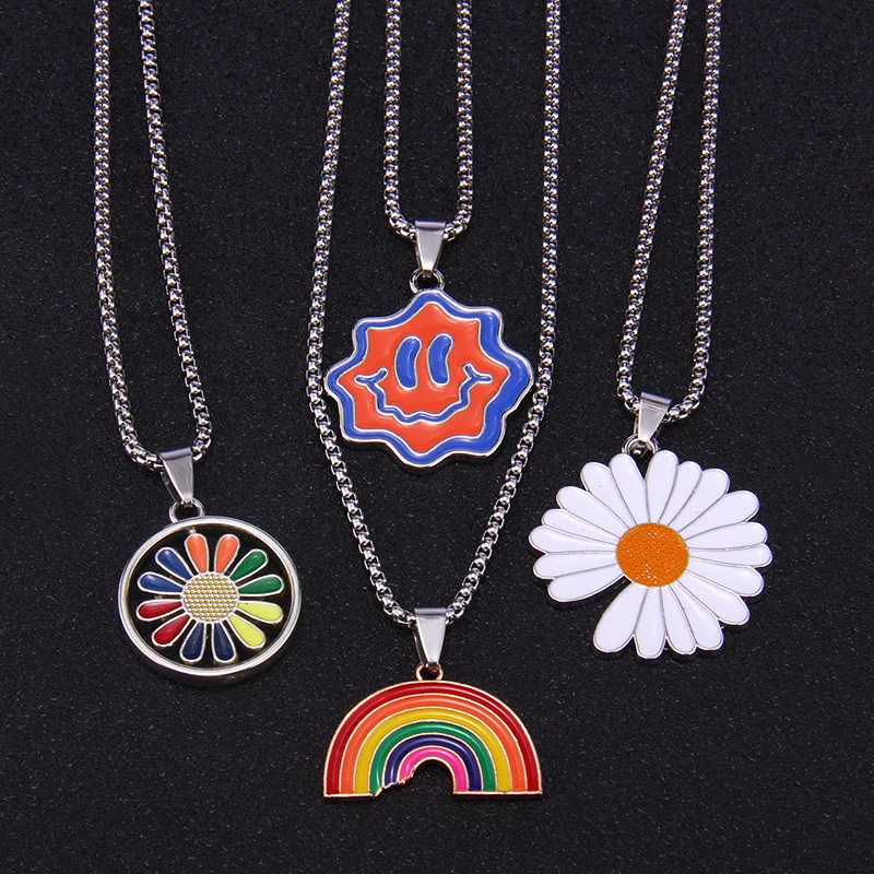 Новинка модное ювелирное изделие унисекс подвески в виде цветка для женщин и