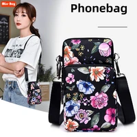 universal fashion printing phone bag for samsungiphonehuaweihtclg wallet case outdoor arm shoulder cover phone pouch pocket