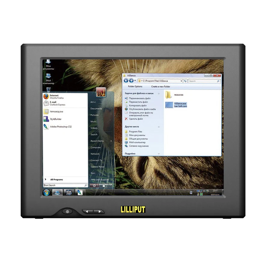 LILLIPUT UM 82/C/T 8 дюймовый TFT LED 4 проводной резистивный USB сенсорный монитор с 2