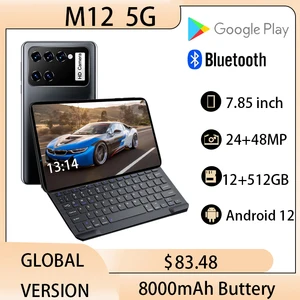 M12 Pad Tablet Android12 WPS Office 8 Inch 12GB RAM 512GB ROM 48MP 5G Deca Core Dual Sim GPS Send Ke in Pakistan