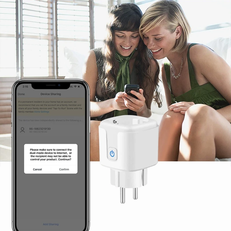  ZigBee Tuya EU Smart Plug Intelligent Socket Wifi Remote Voice Control Alexa | Электроника