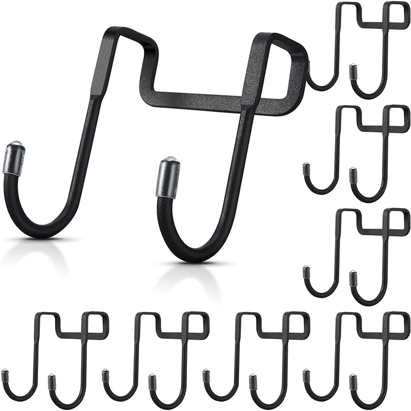 

8 Pieces Cabinet Hook Double S Shaped Cabinet Drawer Hanger Hook Durable Metal Heavy Duty Hooks for Kitchen Closet Etc.