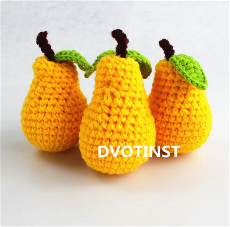 Dvotinst/реквизит для новорожденных; мягкий костюм для маленьких мальчиков и девочек; вязаный комплект одежды с кроликом для новорожденных; реквизит для фотосессии; аксессуары - Цвет: 1pc pear