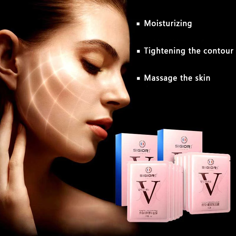 Lifting Face Masks V Shape Slim Chin Check Neck Lift Peel-off Mask Shaper Slimming Bandage Skin Care TSLM1 | Красота и здоровье
