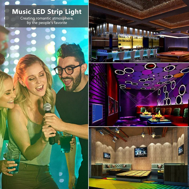 

Hot XD-5 MWS2812B SMD 5050 RGB LED Bar Strip 300 Leds Individually LED Strip
