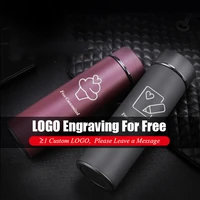 free customize logo stainless steel water bottle vacuum flask gift insulated cup bottle water outdoor sport drinkware thermos