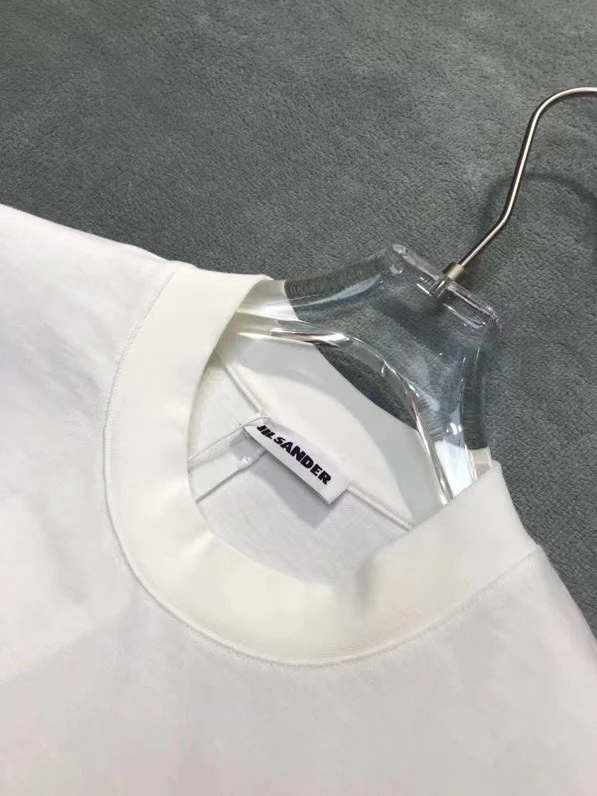 

2021 Summer New Unisex T-shirt 100% 1:1 Jil sander designer brand high street short sleeve hip hop oversize loose simple tee