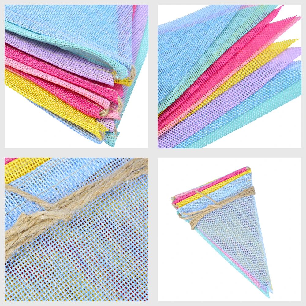 4 м 8 флагов винтажные яркие флагами из искусственной ткани ручка для вечеринки в