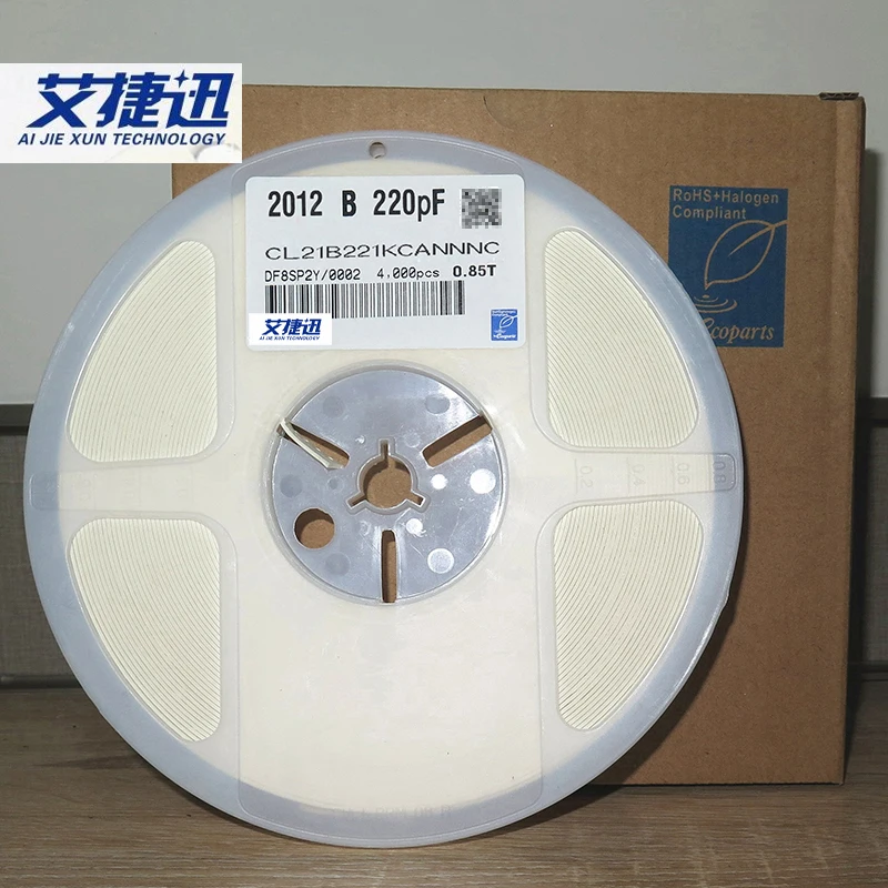 

4000/катушка cl21b221kcanon NC 0805 220pF 221K 100V ± 10% X7R емкость чипа