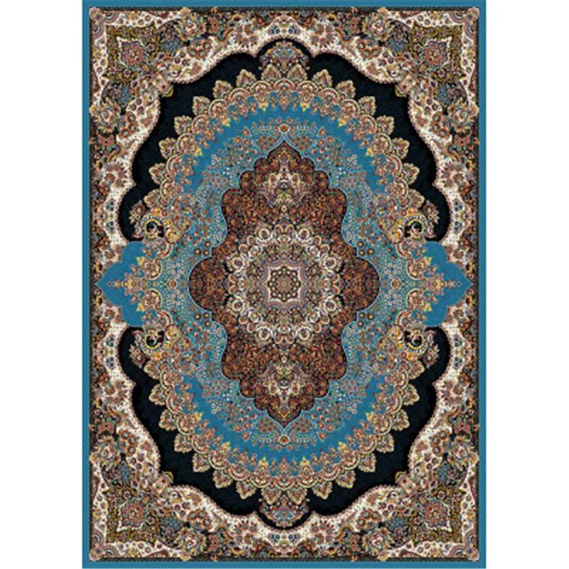

Blue Persian Iran Rugs And Carpets For Home Living Room Coffee Table Bedroom Full Carpet Home Study Rectangular Carpet Polypropy
