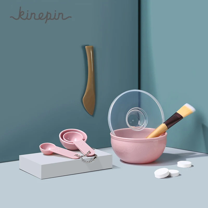 

KINEPIN Face Mask Bowl Set 7 in 1 DIY Mask Tool Kit Mask Brush Mixing Stick Spatula Measuring Spoon Face Care Mask Beauty Tools