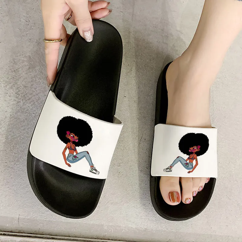 

Slippers female Trendy fashion dark-skinned girl sandals home soft bottom women's slippers Summer Beach Fashion Open Toe