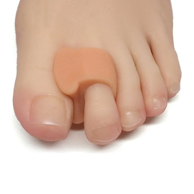 

2pcs Silicone Gel Toe Separator Toe Corrector Orthotic Straightener Separator Foot Care Corrector Toe Bone Orthotics