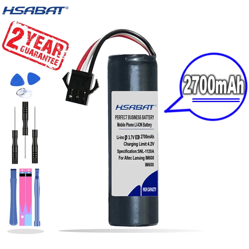 Новое поступление [HSABAT] 2700mAh MCR18650 Сменный аккумулятор для Altec Lansing IM600 IMT620 IMT702 |