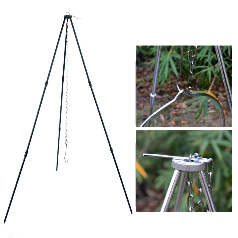 Мини штатив для барбекю портативная вешалка пикника подвесная полка кемпинга