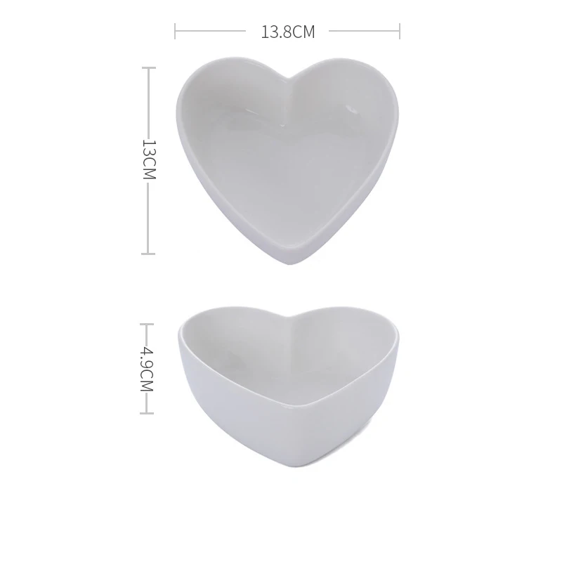 Чаша креативная любовь конфеты цвет розовый синий керамические в форме сердца