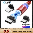 Магнитный кабель OLAF 3A, 2 м, зарядный шнур для телефона, кабель Micro USB, магнитное зарядное устройство, быстрый USB Type C USB C кабель для iPhone 11 Samsung