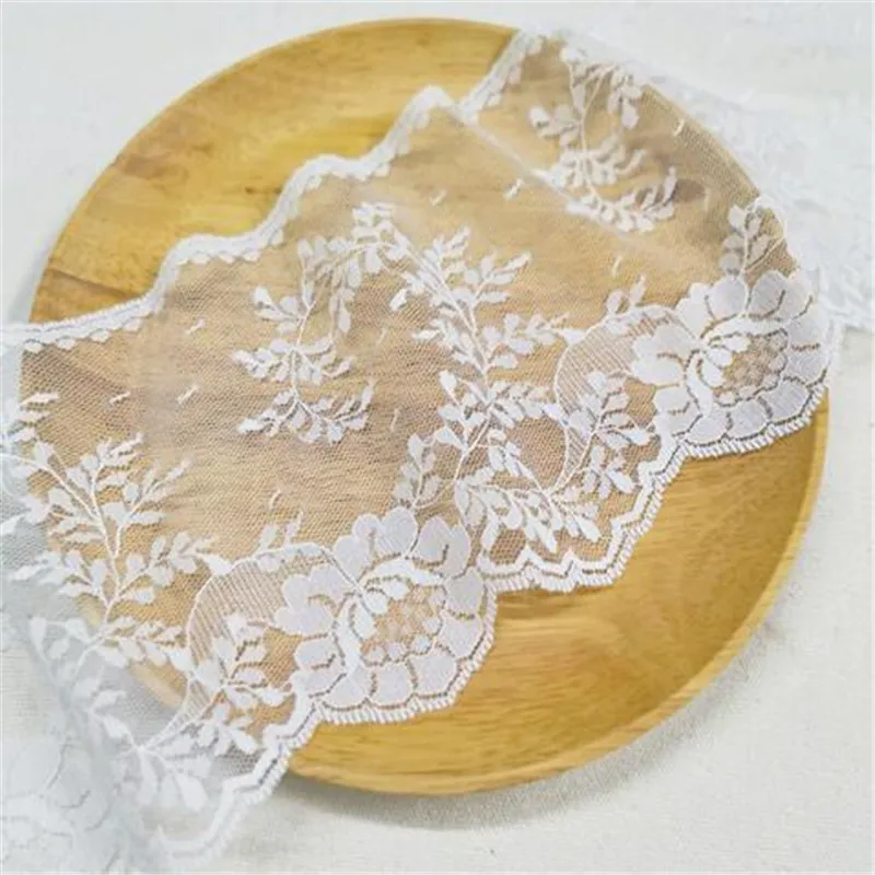 5 метров чистый белый неэластичный кружевной край отделка сетка детское платье