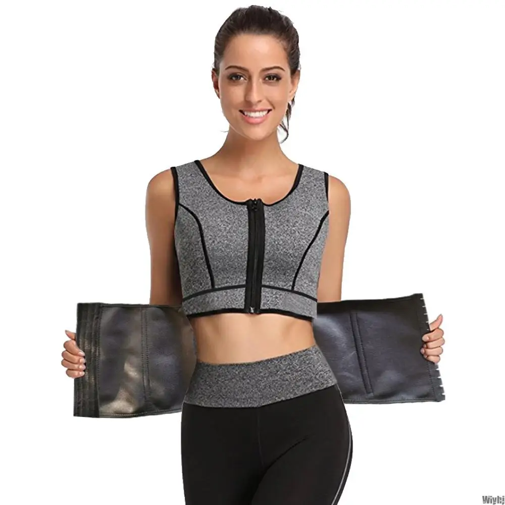 Новый тренажер для талии неопреновый Топ сауны плоский пояс похудения живота