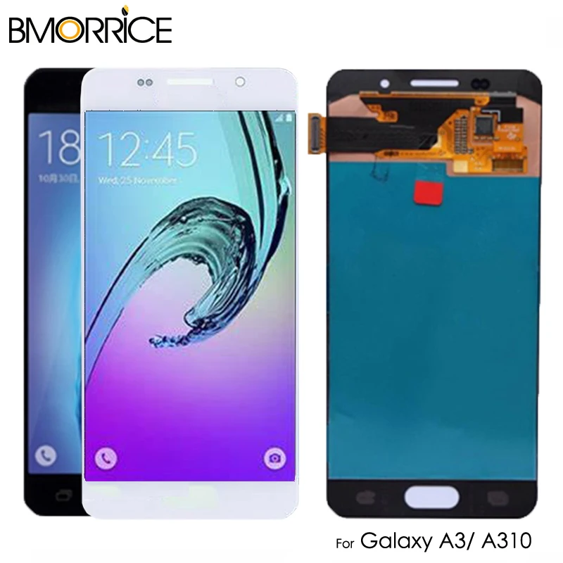 Для Samsung Galaxy A3 2016 A310 A310F SM ЖК дисплей OLED сенсорный экран дигитайзер сборка