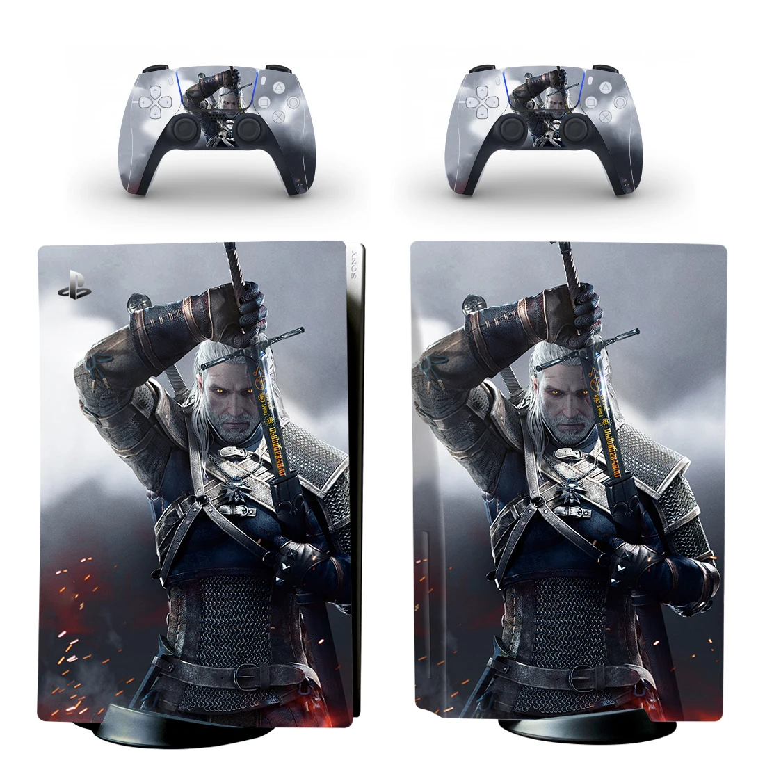 

Виниловая наклейка для консоли PlayStation 5 и 2 контроллера