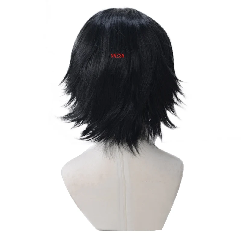 Парик мужской/женский короткий из синтетических волос для косплея |