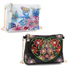 Алмазная 5D картина через плечо сделай сам, сумка для хранения вышивки стразами специальной формы URYKE, для девушек и женщин