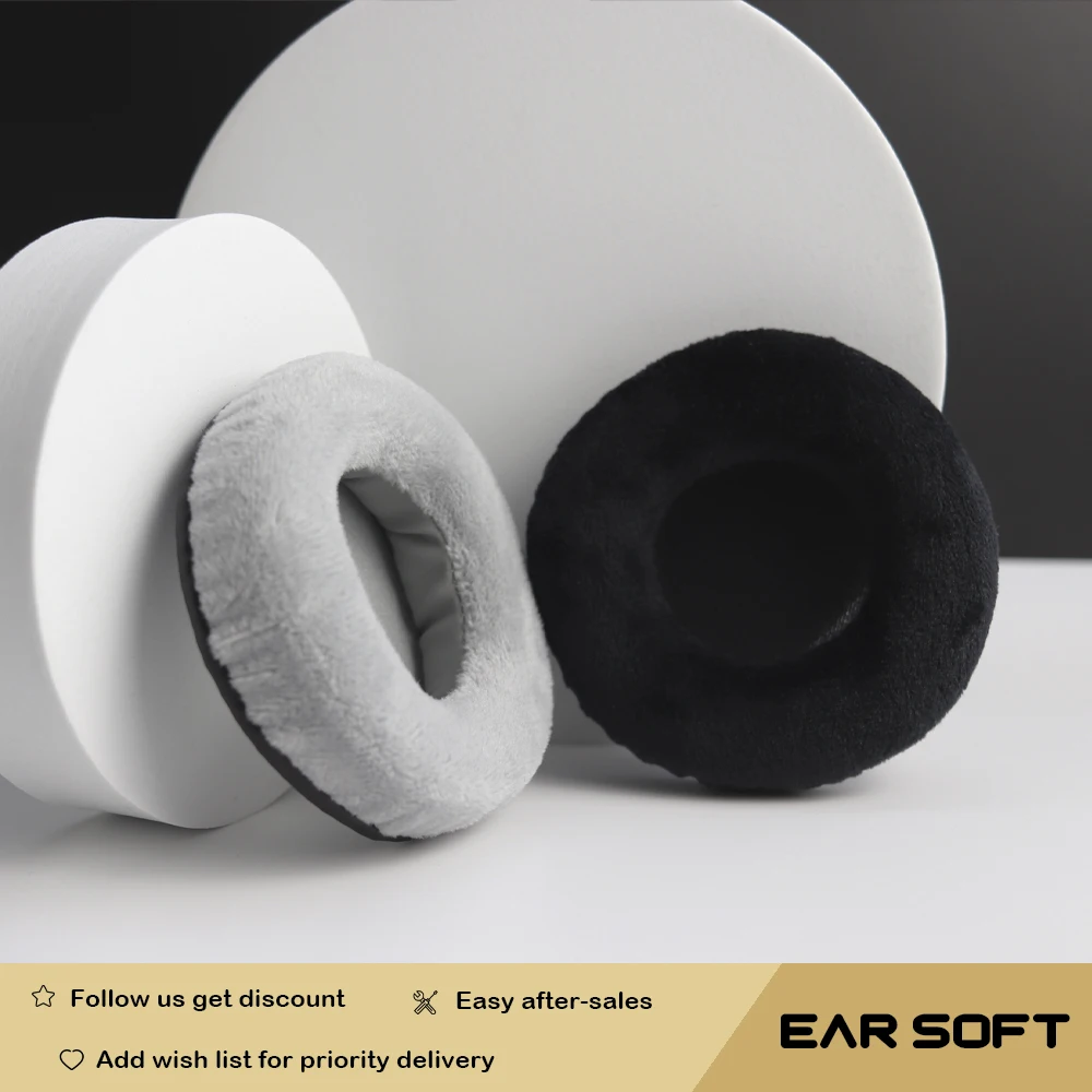 Earsoft Replacement Cushions for TECHNICS RP-DH1200 Headphones Cushion Velvet Ear Pads Headset Cover Earmuff Sleeve