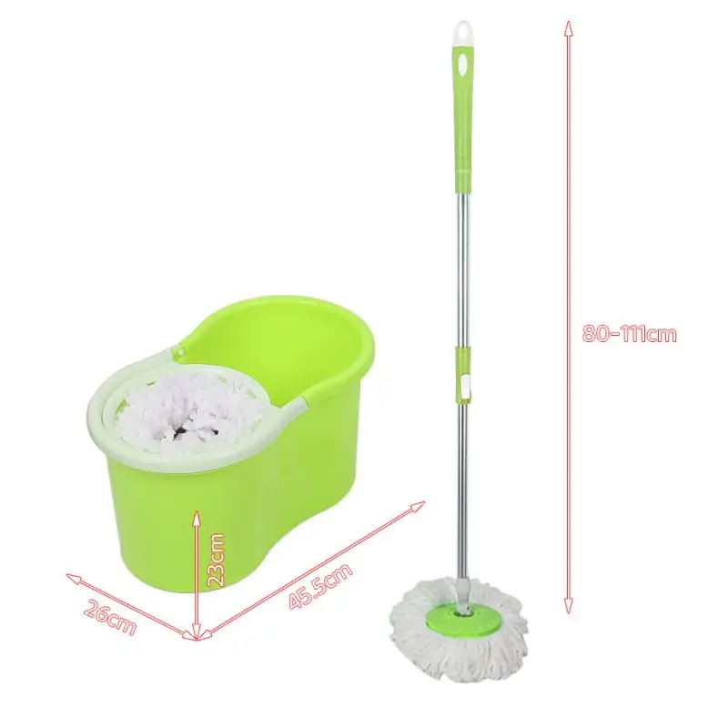 

2021 New mop and Bucket set Replacement Floor Spin cleaning head Mop Hand Easy Microfiber Spinning Floor Mop Cleaning Tools