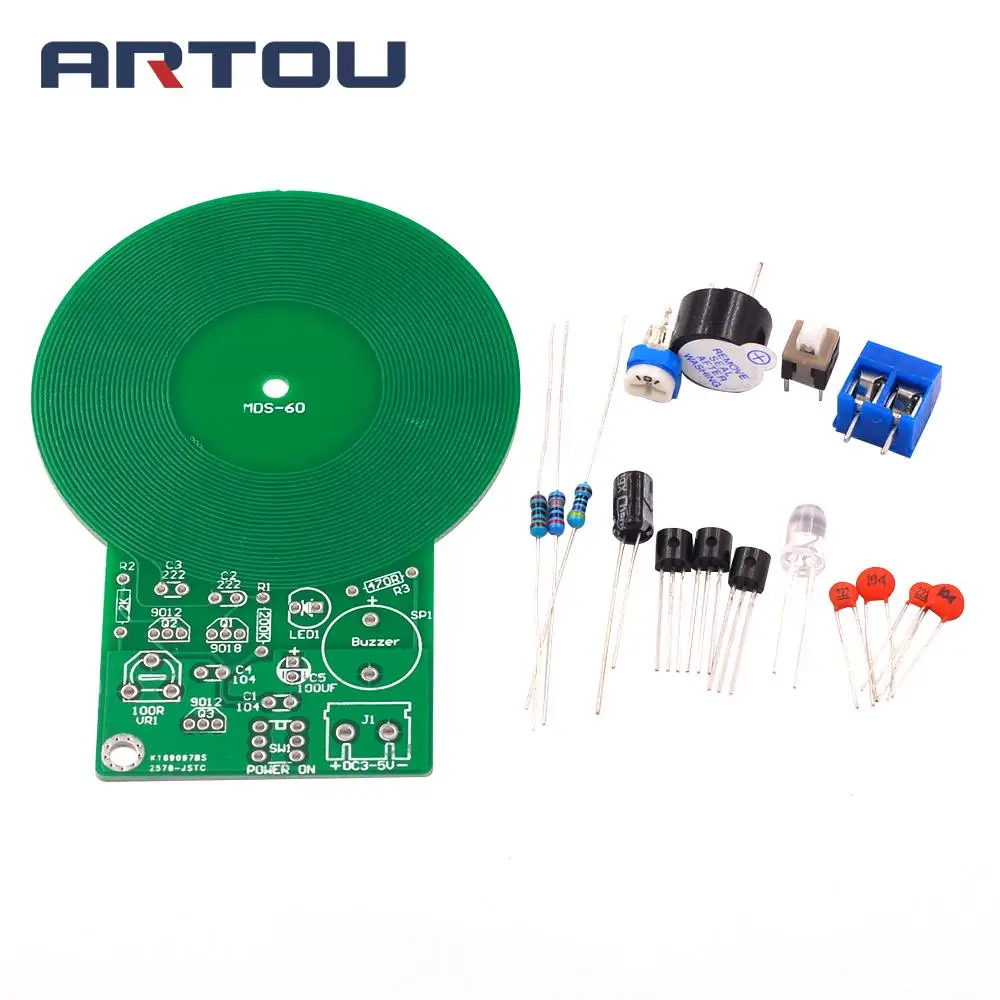 DIY Kit детектор металла электронный комплект DC 3 V 5 60 мм Бесконтактный Сенсор доска