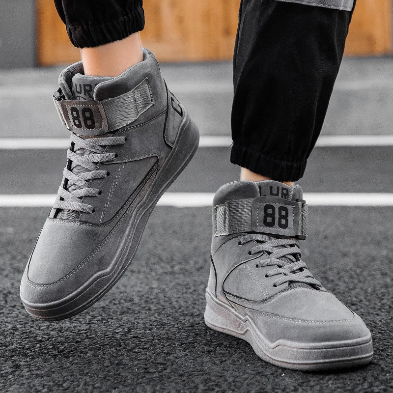 

Mens Autumn Winter Sport Sneakers Ankle Boots for Men Suede Casual Shoes Fashion Brand Sneaker Man Erkek Ayakkabi Dropshipping