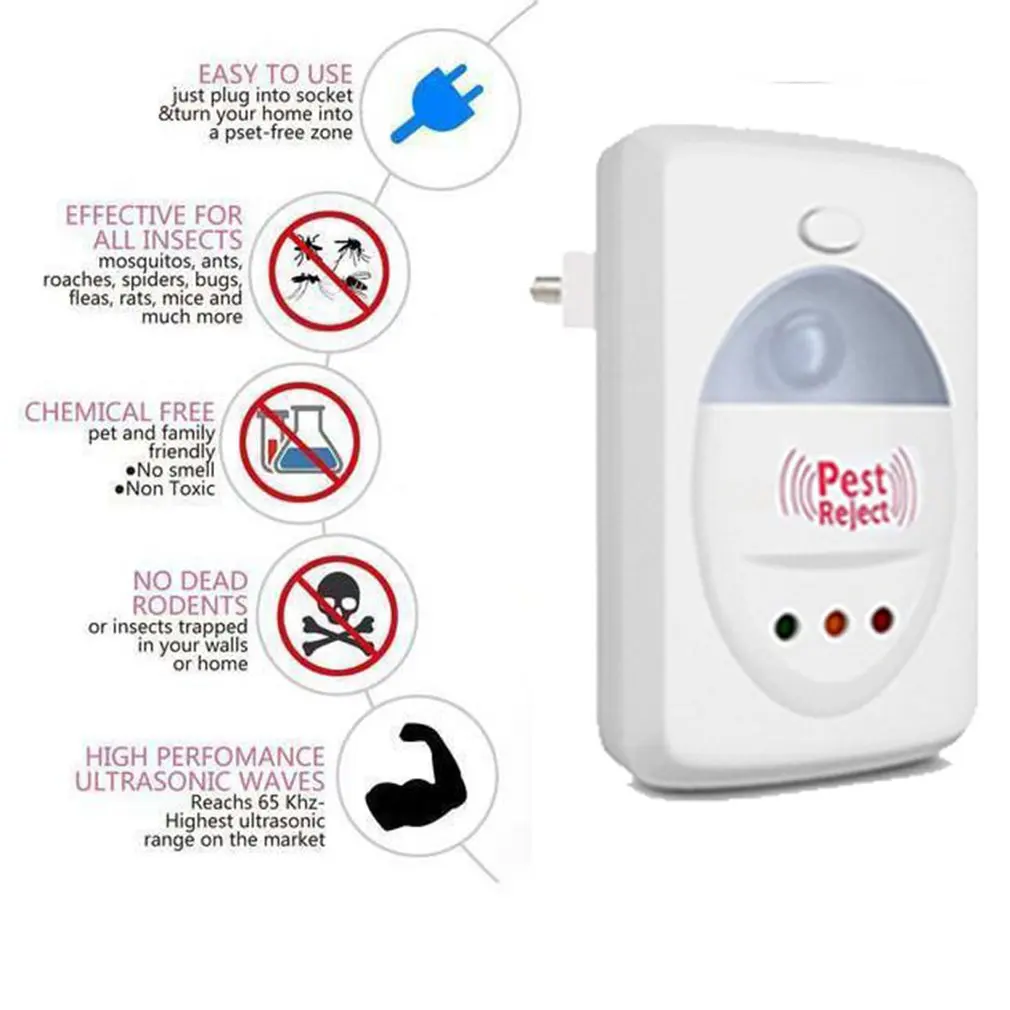 

Old Multifunctional Mouse Repellent Electromagnetic Wave Ultrasonic Two-in-one Mosquito Repellent Device