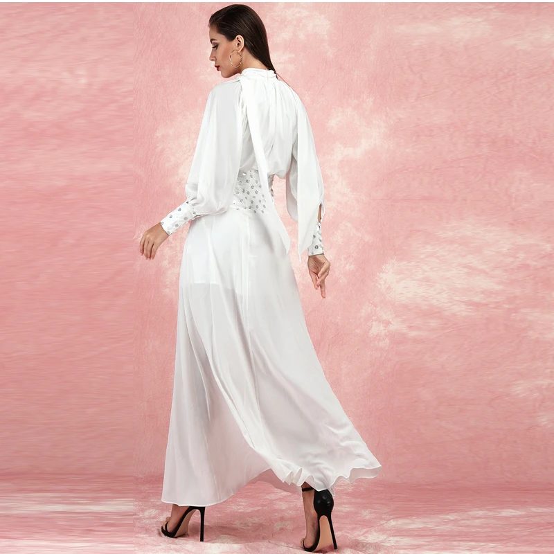 INDRESSME/Новинка года; Сетчатое платье с глубоким вырезом; изысканные вечерние платья с украшением на талии