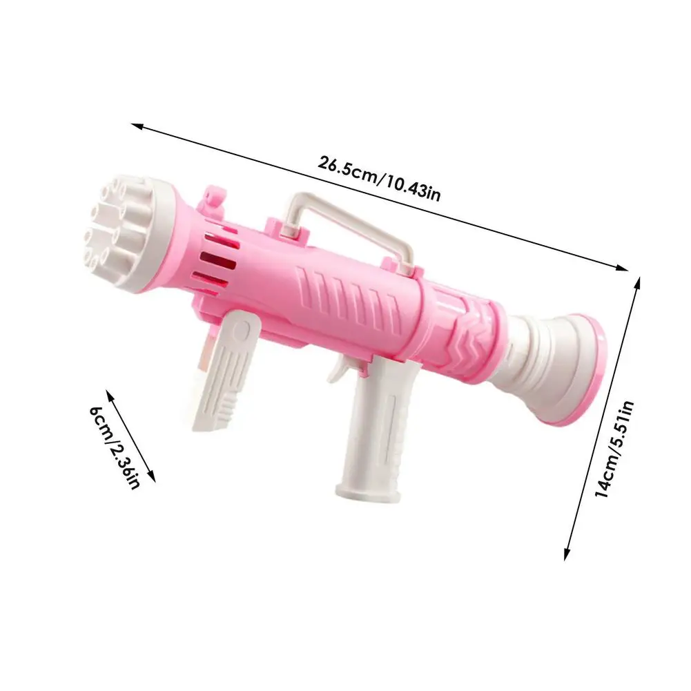 

New Bazooka Barrel Kids Automatic 10 Holes Bubble Gun Toys Summer Soap Water Bubble Machine For Children Gift Toys