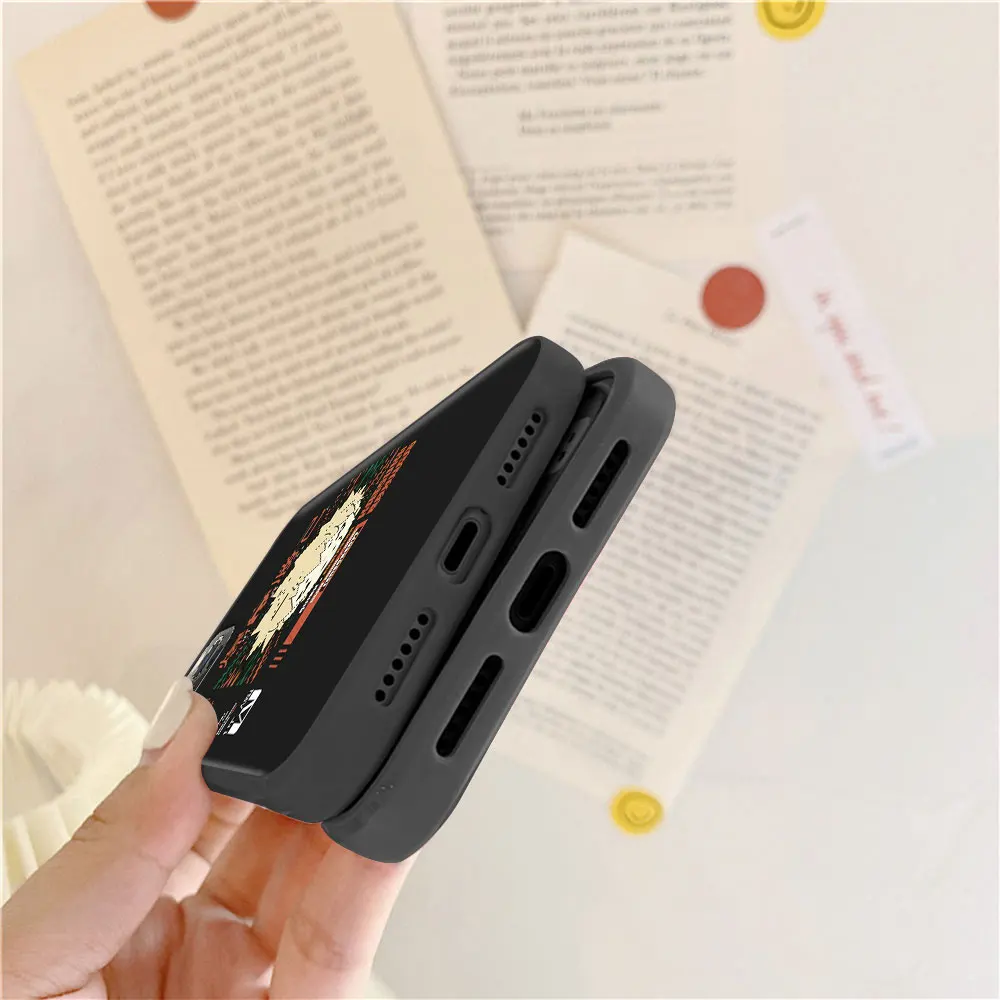 

Cute My Hero Academia Anime Case for Apple iPhone 7 8 Plus 11 Pro XS Max X 6 6S 12 Mini XR Shockproof Black Soft Phone Covers