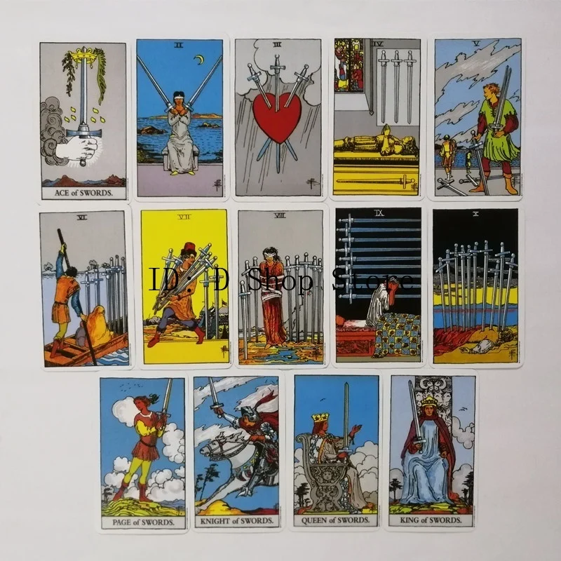 Хит продаж 2019 78 шт Rider Waite Tarot Deck Cards английская полная версия хорошо напечатанная