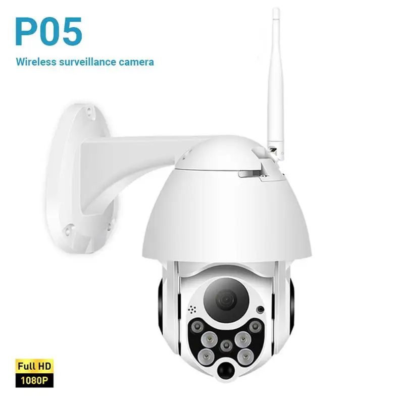 

P05 2MP PTZ Wireless IP Camera CCTV System Two-Way Audio Security WiFi 1080P Digital Zoom Surveillance Camera Support ONVIF