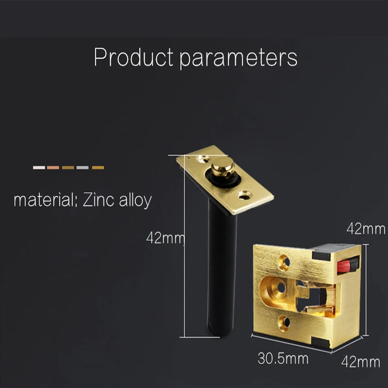 Дверная защелка из нержавеющей стали дверная безопасности пружинная