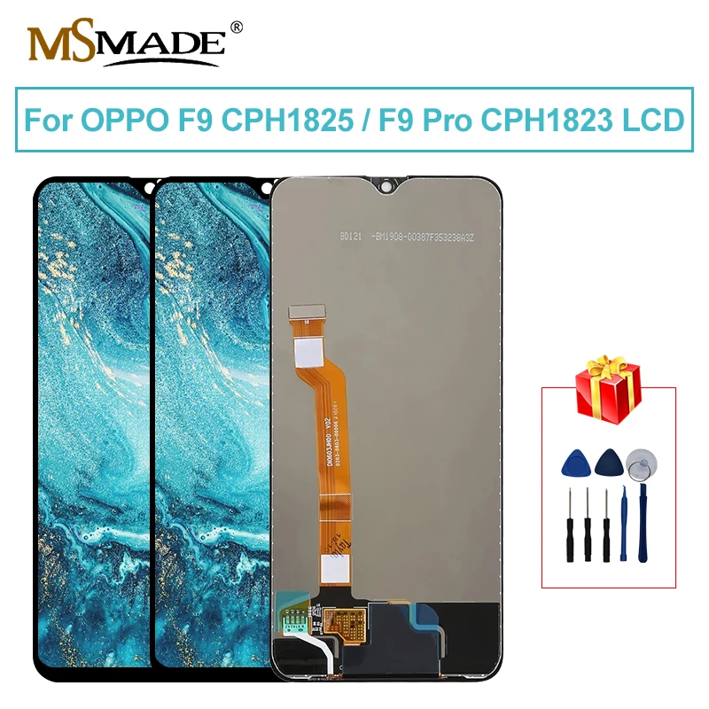 ЖК дисплей 6 3 дюйма для OPPO F9 Diaplay A7X CPH1825 CPH1823 сенсорный экран дигитайзер запасные