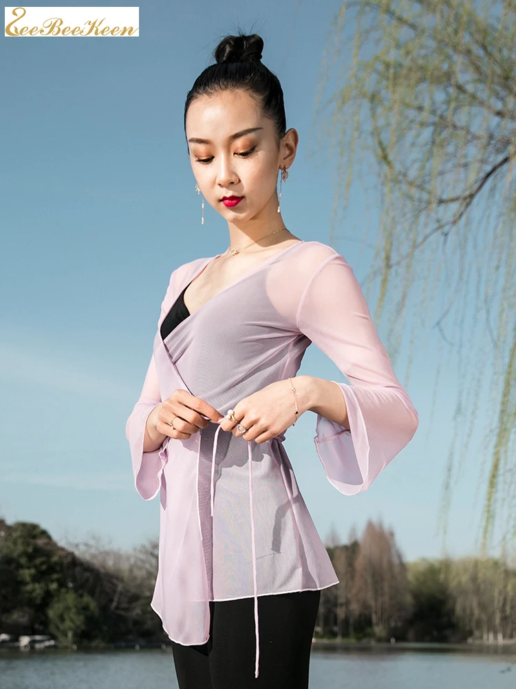 Женская форма для балерины и классических танцев танцевальные топы с