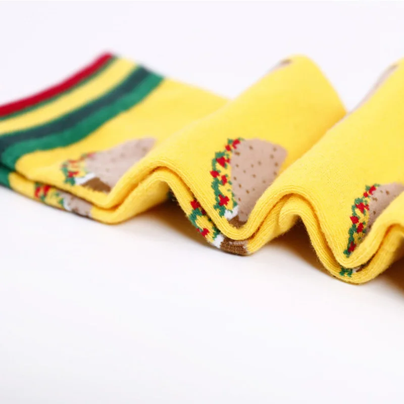 Носки женские рождественские дышащие 5 пар хлопчатобумажные забавные носки |